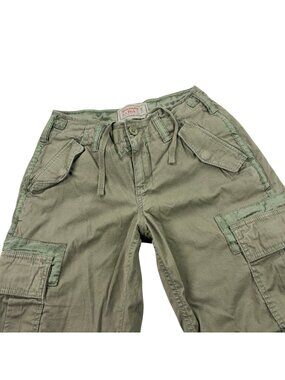 Vintage Abercrombie and Fitch Baggy Cargo Pants Womens 25 Paratrooper 90s Y2K